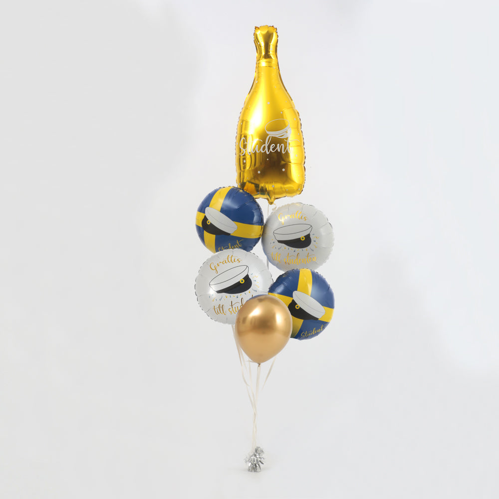 Folieballong studentmössa flagga