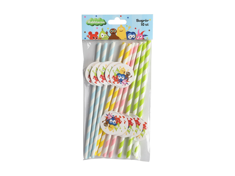 Sugrör Babblarna 10-pack