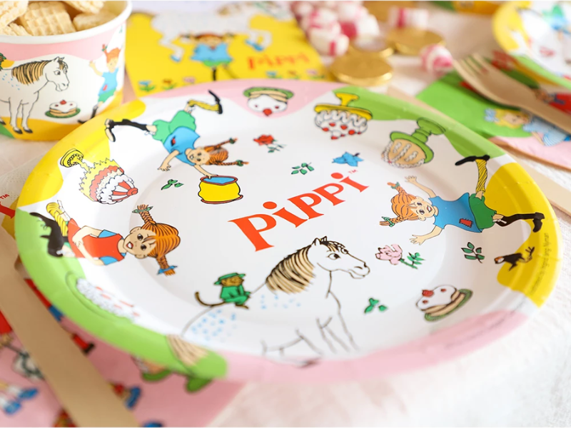 Papperstallrikar Pippi Långstrump 8-pack