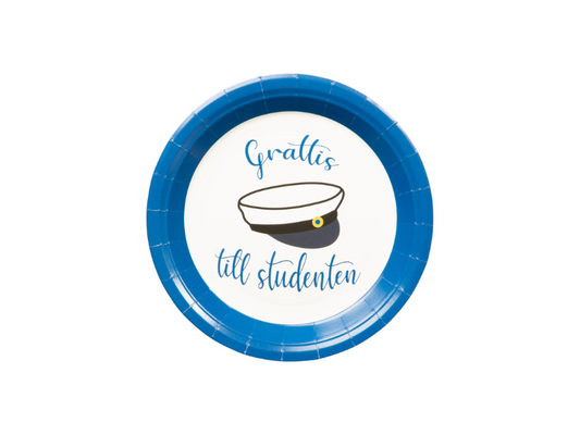 Papperstallrik student 23cm