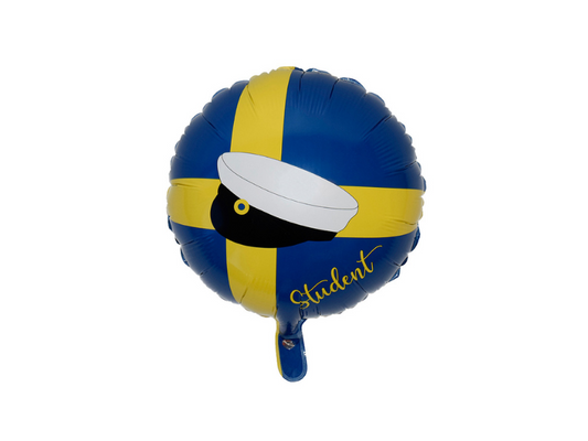 Folieballong studentmössa flagga