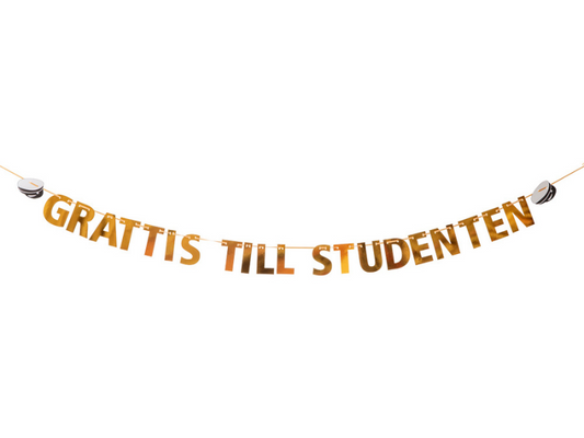 Banner "Grattis till studenten"