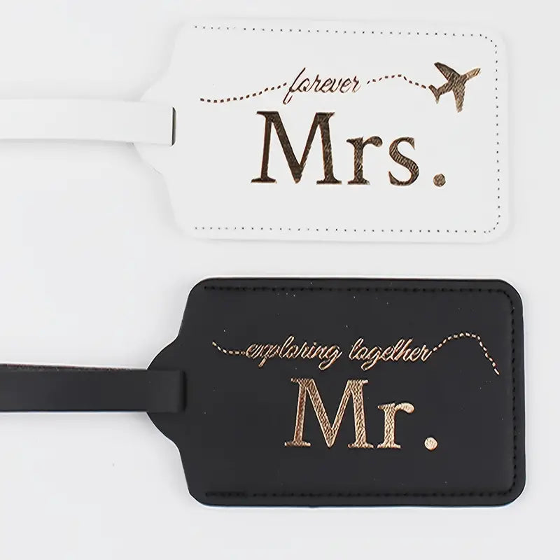 Bagagetag "Mrs" & "Mr"