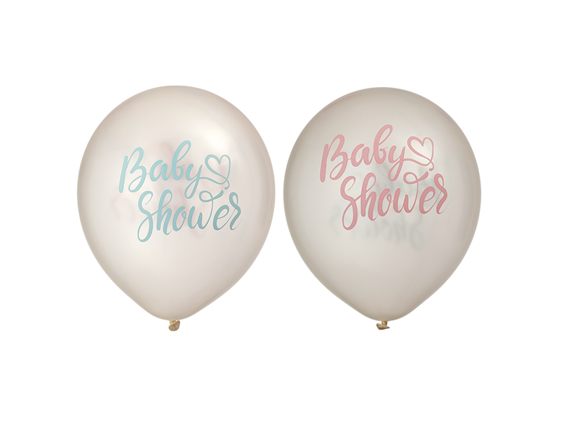 Latexballonger babyshower 6-pack