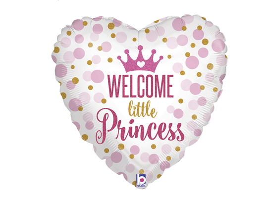 Folieballong Welcome little princess